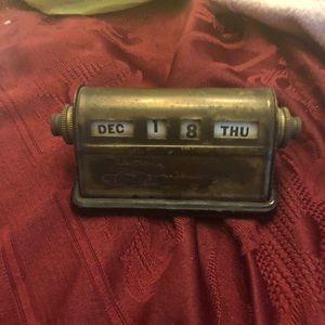 Vintage desk calendar